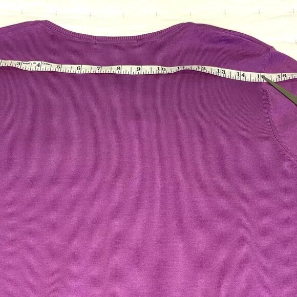August Silk Purple Knit Twin Set XL NWT - Picture 12 of 13